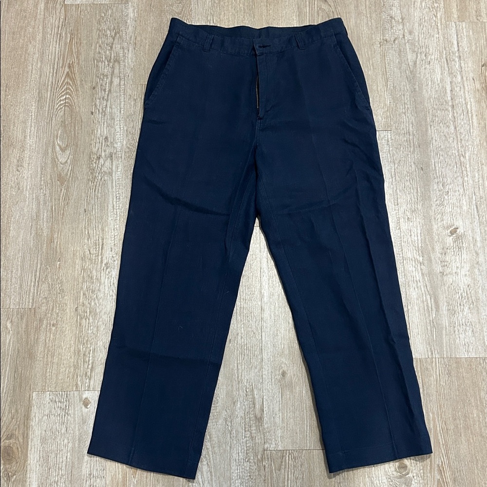 Jos.A.Bank 100% Linen Men’s Pant Navy 34x29 - Picture 4 of 9